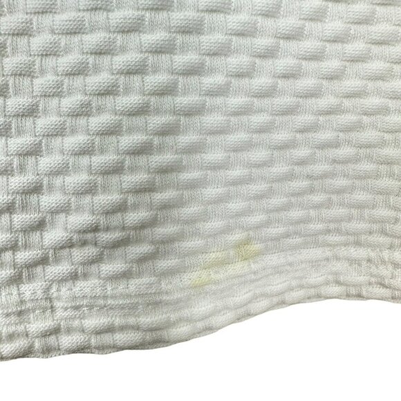 Ted Baker‎ Men's White Basketweave Crewneck Shirt Size 3 - Picture 11 of 11